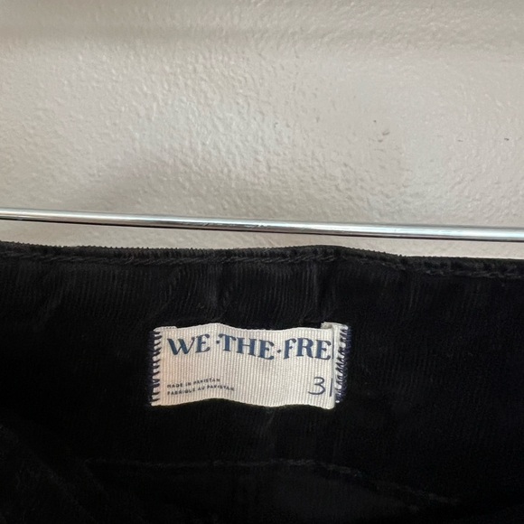 Free People Jayde Cord High Rise Flare Black Corduroy Pants - Picture 12 of 16